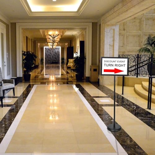 KOOV Sign Holder 8.5x11 inch Adjustable Floor Standing Sign Stand, 1 Pack - size: 8.5 x 11 Inches