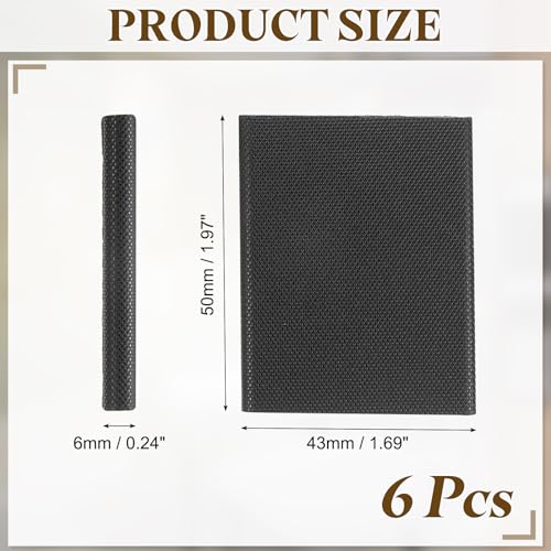 uxcell 6Pcs Door Corner Seals, Self-Adhesive Door Frame Seal Weather Stripping Draft Stopper for Weather Protection Isolation of Noise (2" x 1.7", Black) - color: Black