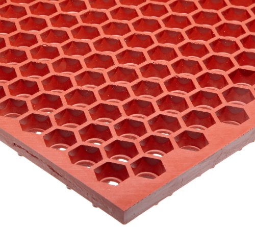 Notrax - T15S0032RD T15 Optimat Honeycomb Design Drainage Mat, 2' X 3' Red - color: Red, size: 3' Width x 2' Length