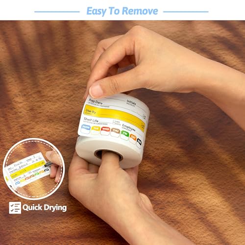 Restaurant Quality Shelf Life Food Rotation Labels Vinyl, 2” x 3” Self-Adhesive Removable Freezer Food Labels, Perfect for Reusable Containers, Easy to Remove, Food Safety Date Sticker (3 PCS) - style: 3 PCS