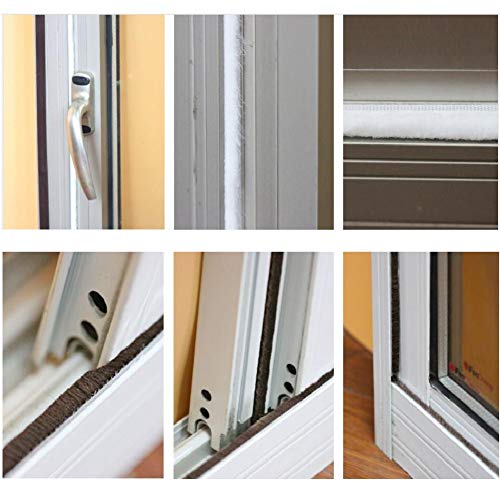 TORRAMI Brush Weather Stripping, 11/32 x 3/16 in, 16 ft, White - color: White, size: 11/32 inch x 3/16 inch x 16 ft