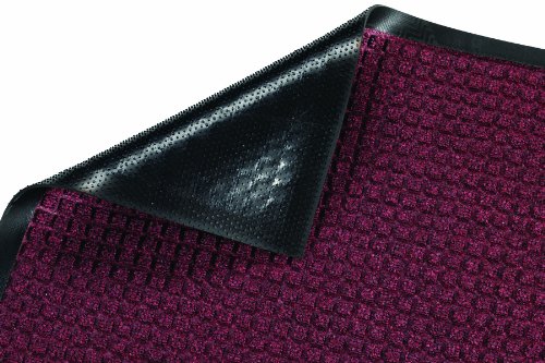 Guardian WaterGuard Indoor/Outdoor Wiper Scraper Floor Mat, Rubber/Nylon, 6'x16', Burgundy - color: Burgundy, size: 6' x 16' (Rectangular)