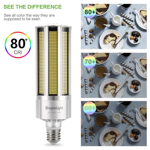 DragonLight Upgraded 240W Commercial Grade Corn LED Light Bulb Fanless (1200 Watt MH/HPS Replacement) E39 Mogul Base 4000K 32,400LM - Good for High Bay Area Lighting and Indoor Plants Growing - size: Large
