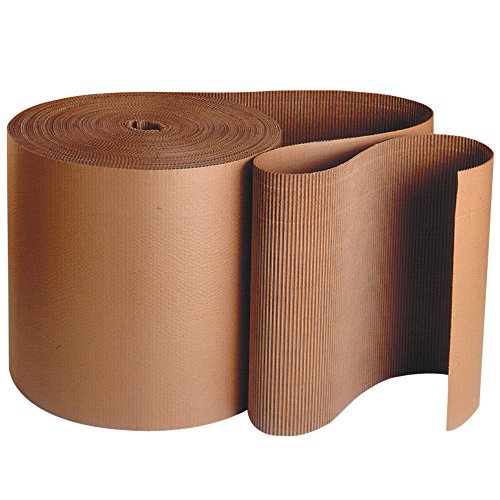 Poly Bag Guy Singleface Corrugated Roll, A-Flute, 48" x 250', Kraft, 1/Roll