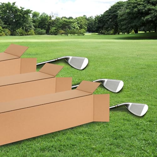 6x6x48 Inch Tall Corrugated Cardboard Boxes 10 Pack, 6"L x 6"W x 48"H Golf Club Shipping Boxes - Shipping, Moving, Packaging, Mailing, Storage Box for Home or Business - size: 6x6x48'' Pack of 10