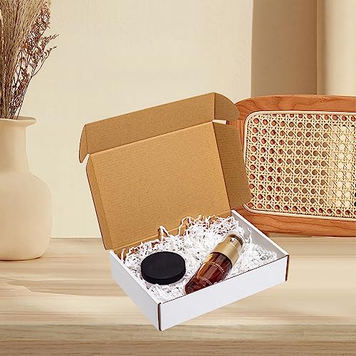 Wowxyz Shipping Boxes 9x6x2" 25 Pack White Corrugated Cardboard Box - size: 9x6x2"