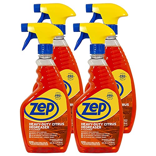 Zep Heavy-Duty Citrus Cleaner Spray Bottle (24 Fl Oz (Pack of 4)) - size: 24 Fl Oz (Pack of 4)