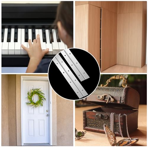 Gisafai 72 Inch 2 Pack Piano Hinges Heavy Duty Steel Continuous Hinge - size: 72 Inch