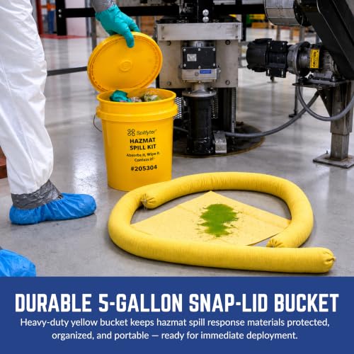 Spilfyter Hazmat Spill Kit in Reusable Bucket - style: HazMat Spill Kit