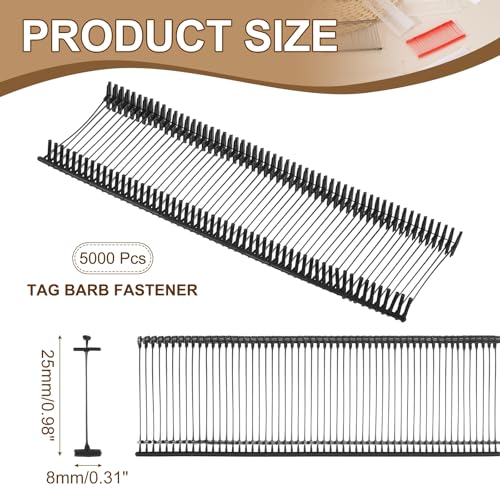 uxcell 5000Pcs Standard Tagging Barb Fasteners 25mm/0.98" Black - color: Black, size: 25mm/0.98"