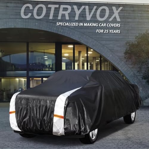 Colorado Truck Cover Custom Fit 2003-2026 Extended/Crew Cab SB (5'-6.1', No fit ZR2) with Door Zipper, Full Exterior Pickup Truck Cover Waterproof All Weather, Wind Dust Sun and UV Protector.