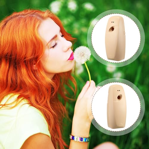 Maxcheck 4 Pcs Automatic Air Freshener Spray Dispenser Room, Light Khaki - color: Light Khaki