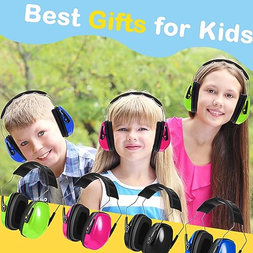 Amylove 12 Pcs Kids Noise Cancelling Headphones Ear Muffs Bright Style - size: Universal Fit (kids & Adults), style: Bright Style
