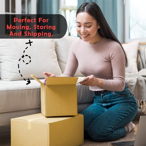 Yens Shipping Boxes 4x4x4 Inches 25 Pack Small Corrugated Cardboard - color: 25 pack, size: 4x4x4