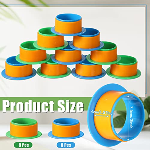 Marsui 8 Pairs Shrink Wrap Handles Fit 3 Inch Core, Plastic Pallet Moving