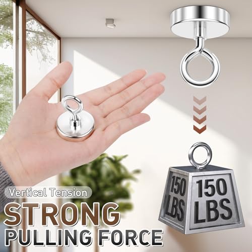 FINDMAG 150 LBS Fishing Magnet, 1.42 Inch Neodymium Pickup Magnet - size: 1.42 inches (36mm)