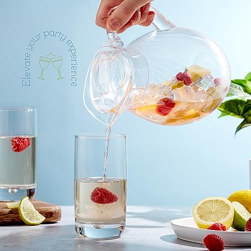 Acrylic Pitcher (72 oz), Clear Plastic, Water Pitcher with Lid, Shatterproof, BPA-Free Clear Pitcher, Ideal for Sangria, Lemonade, Juice, Iced Tea & More - color: 1.5 Gallon Clear