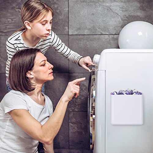 MoKo Magnetic Lint Bin for Laundry Room, White