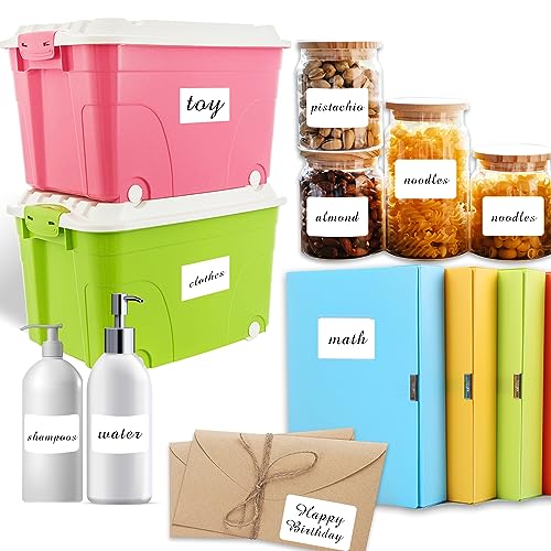100 Pcs Labels for Storage Bins, 6 X 4 Inch Removable Labels for Storage Bins, Tear Resistant No Residue Storage Bin Label, Matte White Blank Box Label for School, Home, Business - size: 4×6 inch