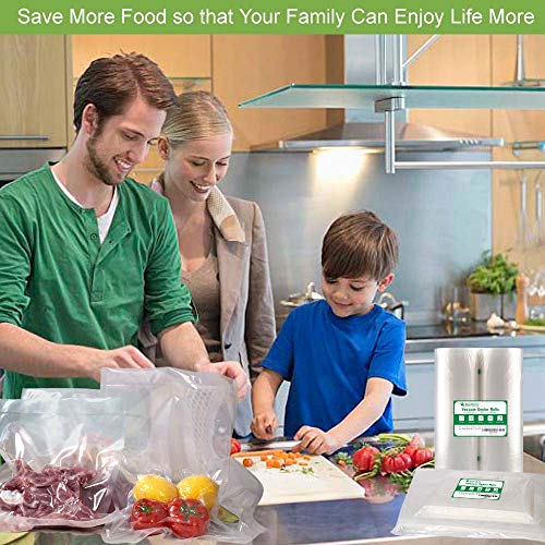 MakMeFre 4Pack Vacuum Sealer Bags Rolls 11"x50' for Food Storage - size: 4 Pack11"x50'(4Rolls)