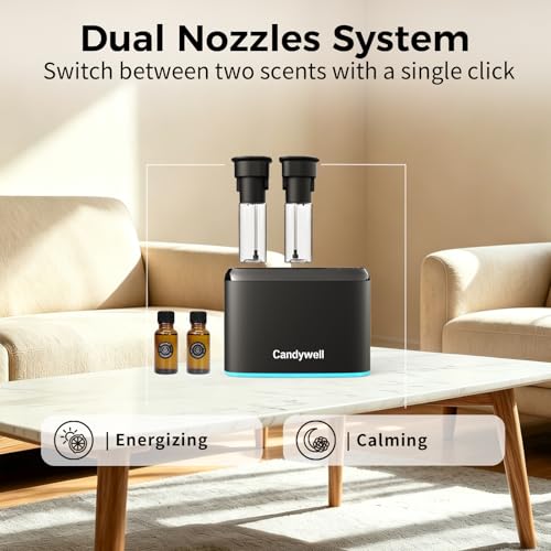 Smart Essential Oil Diffuser, Dual Scent Diffuser for Large Room
