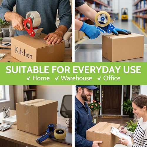 PSBM Clear Packing Tape, 36 Rolls 1.6 Mil 1.88 Inch 110 Yards Per Roll, Heavy Duty Tape for Packaging, Shipping, Moving & Sealing - size: 36 Rolls