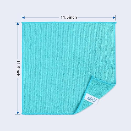 HOMEXCEL 400PK Microfiber Cleaning Cloth, Cleaning Rag for Home, 11.5x11.5 - color: Multicolor