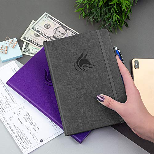 Clever Fox Check Register Book, Checkbook Ledger, 5.8x8.3 Grey - color: Gray, size: A5 (5.8'' x 8.3'')