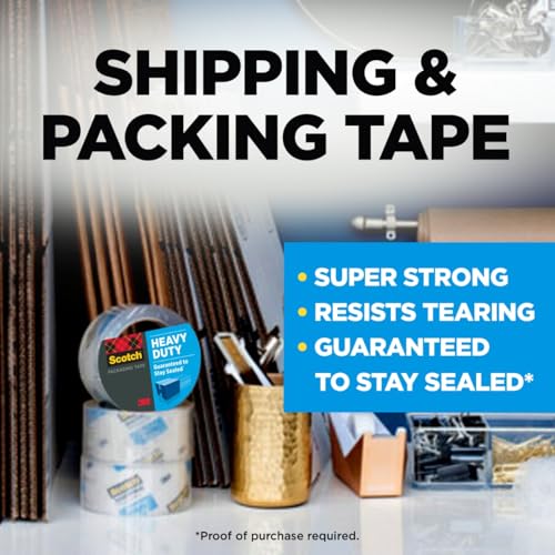 Scotch Heavy Duty Packing Tape, 1.88 in x 54.6 yd, 1 Roll
