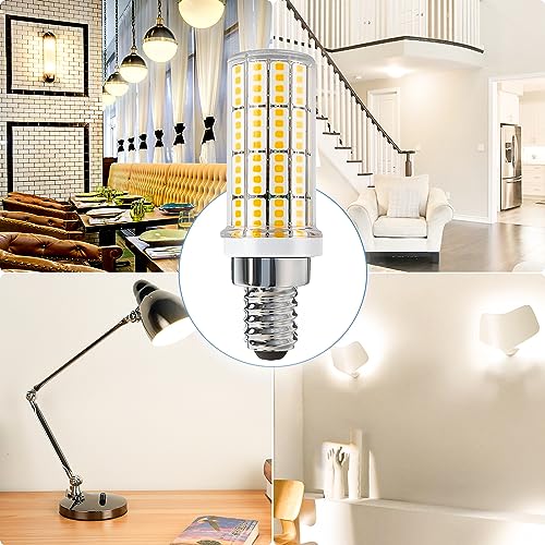 E12 LED Candelabra Light Bulbs, 200W Equivalent Chandelier Bulbs, 3000K Daylight White Non-Dimmable E12 LEDs Bulbs, 20W LED Light Bulb for Chandeliers, Ceiling Fan, Pendant, Wall sconces, Pack of 4 - color: Orange