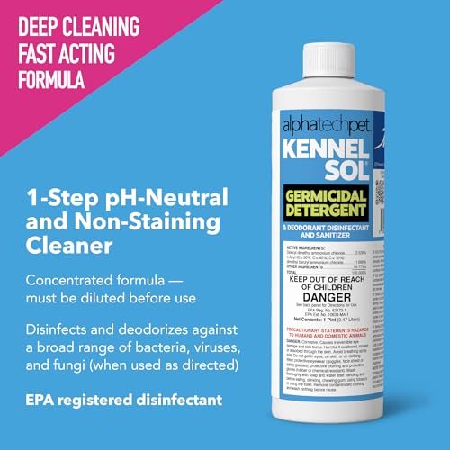 ATP KennelSol Disinfectant & Cleaner for Kennels, 16 fl oz, 1 ct - size: 16 Fl Oz (Pack of 1)