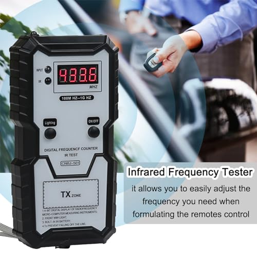 Key Switch Tester, Remote Keys Frequency Counter, 100M HZ to 1G HZ High Accuracy Digital Display Key Fob Frequency Tester