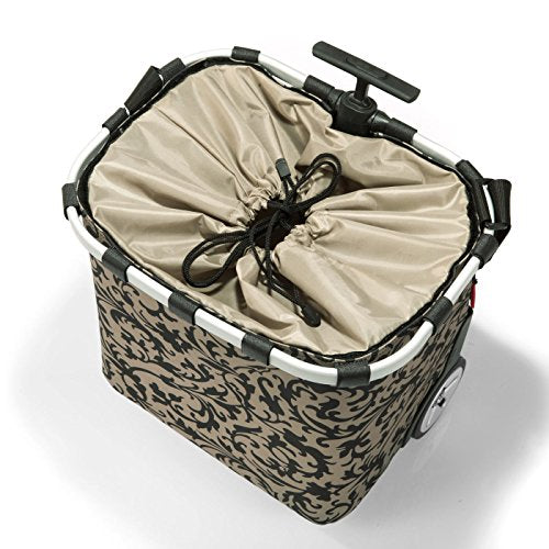 reisenthel carrycruiser Baroque Taupe - Portable Shopping Trolley with Sturdy Aluminum Frame, Shoulder Strap and Removable mesh Inner Bag -Water-Repellent - color: Baroque Taupe