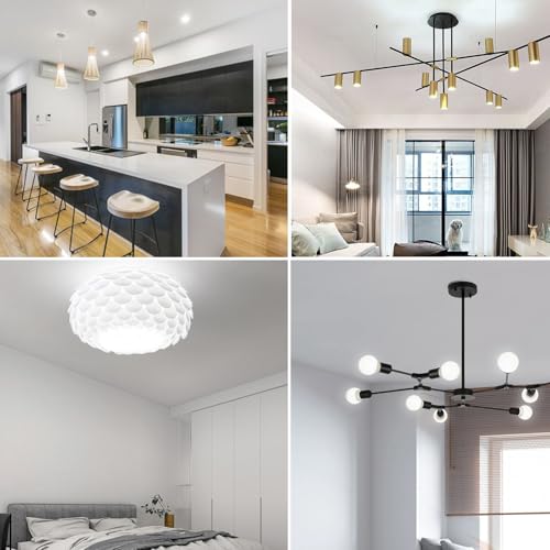 Dimmable A15 Ceiling Fan Light Bulb 60Watt, 5000K Daylight, E26 Base, 4Pack - color: 5000k Daylight