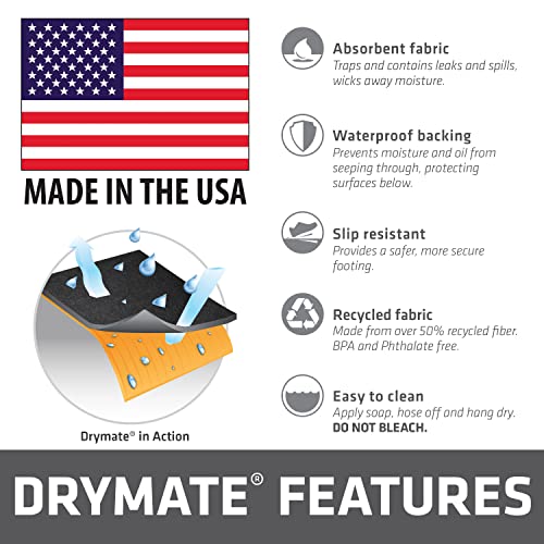 Drymate XL Oil Spill Mat Premium Absorbent Oil Pads USA Made, 36"x59" 2Pack - size: 36" x 59" (2-Pack)