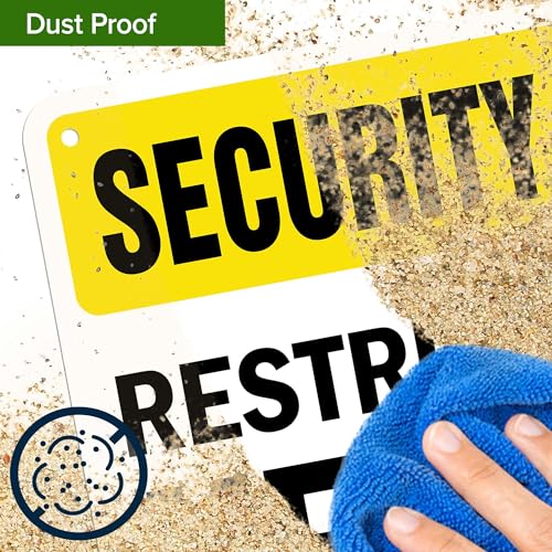 Security Notice Restricted Area Keep Out Sign, 10x7 Inches, Rust Free .040 Aluminum, Fade Resistant, Made in USA by My Sign Center - size: 7x10 Aluminum