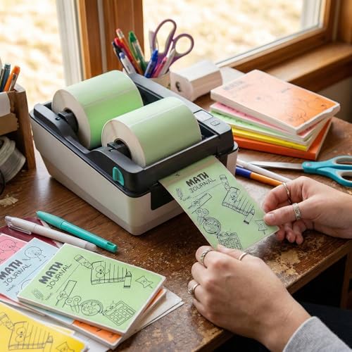4" X 6" Direct Thermal Shipping Labels | Green | 1" Cores w/Perfs Easy Tear | Made in USA | Printing Label | 250 Labels | 250 Labels per Roll | 1 Rolls | Blank Labels - color: Green