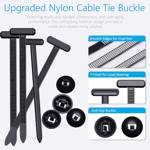 Upgrade Cable Tie Buckle Nylon Universal Heavy Duty Self Lock, Car Zipper Clip, Super Durable Button Zipper Retainer for Car Repair Office, Workshop and Shelves (30Pcs) - color: 30pcs
