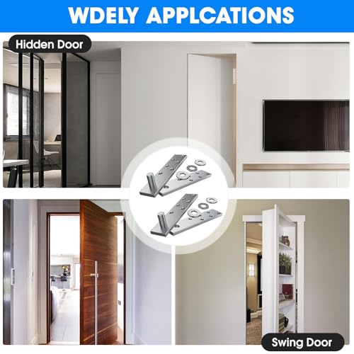 Hidden Pivot Door Hinge Heavy Duty, 360 Rotation for Secret Door