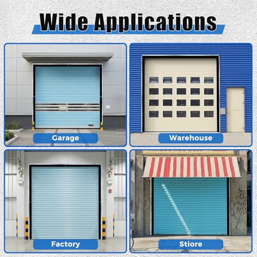 tonchean 8 x8 ft Garage Door Brush Seal Kit, 3 Inch Wide, Industrial Grade