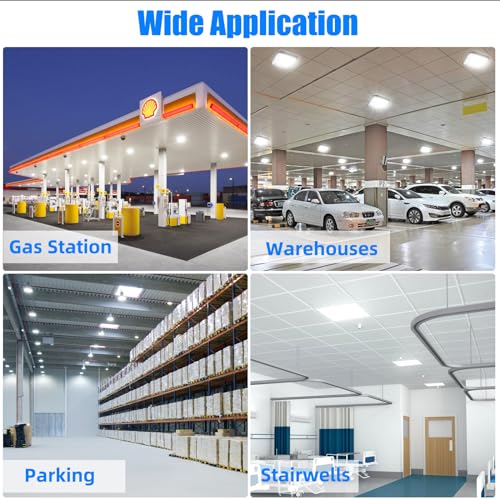 4 Pack 70W LED Canopy Light Fixture,8400Lm,110V AC,5500K - size: Canopy-4pack