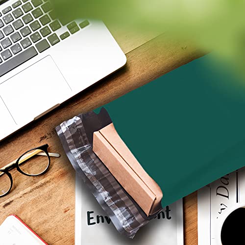 Yens Green Poly Mailers 12x15.5 100 Pack Self-Seal Shipping Envelopes M5 - color: Green, size: 12x15.5