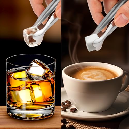 Mini Serving Tongs, Anytrp 54-Packs Stainless Steel Sugar Tongs, 4.3inch Ice Tongs Kitchen Appetizers Tongs for Coffee Bar, Tea Party, Desserts Party, Sugar and Ice Bucket - color: Silver, size: 4.3inch-54pcs