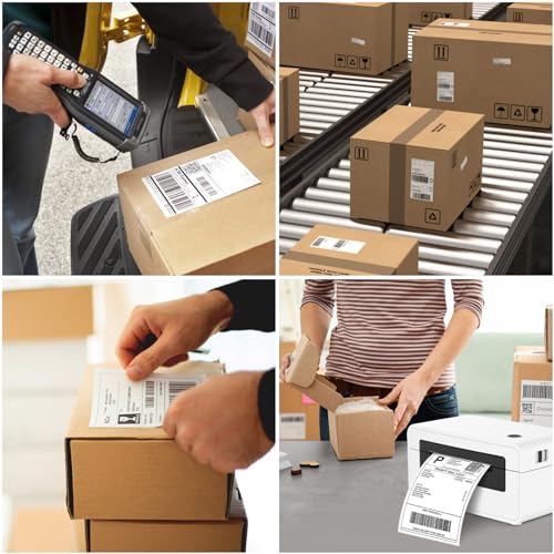 Joyberg 4x6 Thermal Labels - Strong Adhesive, White Thermal Printer Paper - size: 240 Labels