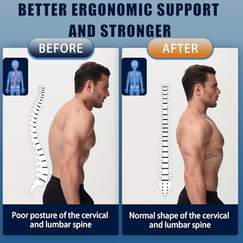 Posture Corrector for Men and Women, Adjustable Back Brace for Back, Neck and Shoulder Pain Relief, Back Support for Posture Improving Scoliosis, Hunchback, Hump, Thoracic, Spine Corrector (Large) - size: Large