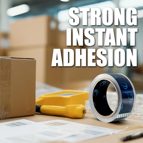 Clear Packing Tape, 12 Rolls Heavy Duty Packaging Tape for Shipping Packaging Moving Sealing, Thicker Clear Packing Tape, 1.88 Inches Wide, 60 Yards Per Roll