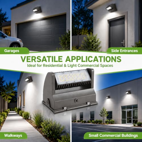 Rotatable Head LED Wall Pack Light 40W, 5400LM, 5000K, Bronze - color: 40W