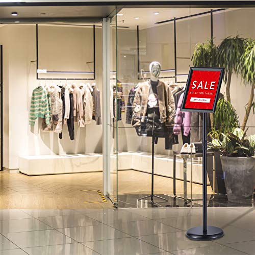Adjustable Pedestal Sign Stand, Floor Standing Sign Holder for Display