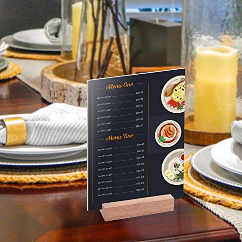 31Pcs Wooden Place Card Holders, Wood Photo Picture Card Holders for Weddings Banquets and Parties, Beech Table Number Holder Stands, Wood Menu Holder for Restaurants (31 Pcs-2.8mm Slots) - size: 31 Pcs-Slots 2.8 mm