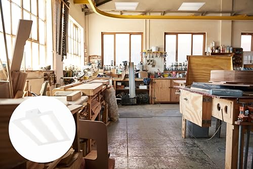 Lithonia Lighting I-Beam LED High Bay Light, Adj Brightness, 4000K/5000K - color: 4000K | 5000K Switchable, style: 12000 | 16000 Adjustable Lumens